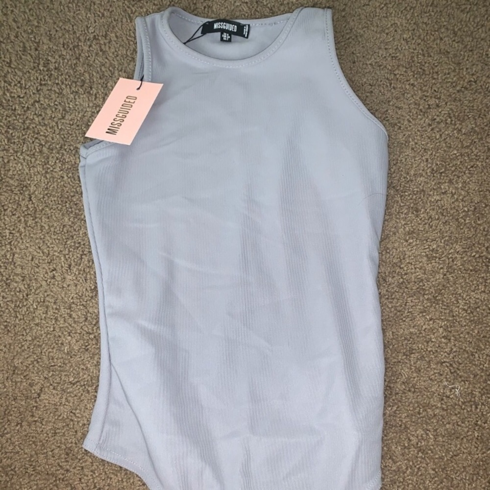 Missguided Baby Blue Bodysuit 🦋